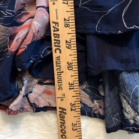 Free People Eyes On You Printed Dress In Navy Combo Mini Dress Size 0 - Picture 15 of 16